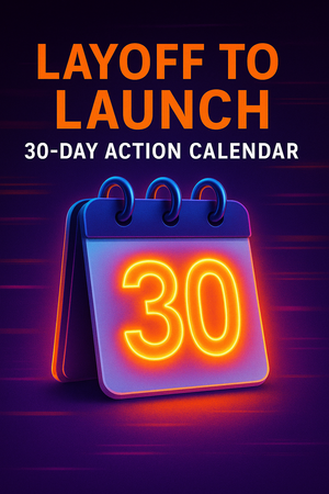 Layoff to Launch: 30-Day Action Calendar